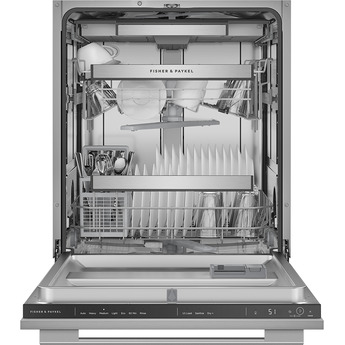 Fisher Paykel 24 Inch Fully Integrated Dishwasher with 14 Place Setting Capacity, 10 Wash Cycles, Third Rack, 45 dBA Noise Level, Interior LED Lighting, Flexible Wash Options, Sanitize, Extra Dry Setting, Energy Star and ADA Compliant: Panel Ready — thumbnail 10