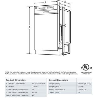 Frigidaire ffbd1821ms 16