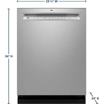 GE GDF650SYVFS 24 Inch Fingerprint Resistant Stainless Steel Built-In Full Console Dishwasher — thumbnail 44