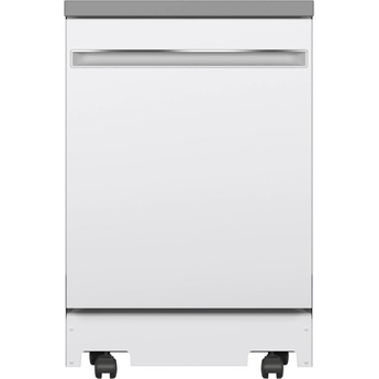 GE 24" White Fully Integrated Portable Dishwasher - Energy Star
