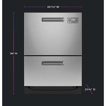 GE PDD415PYYFS 24 Inch Double Drawer Dishwasher Stainless Steel — thumbnail 17