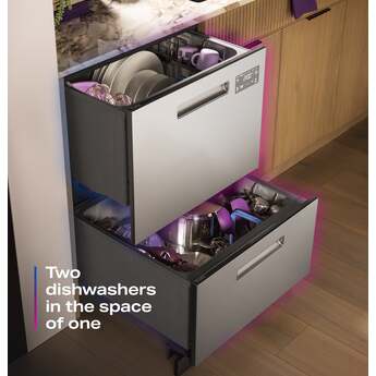 GE PDD415PYYFS 24 Inch Double Drawer Dishwasher Stainless Steel — thumbnail 7