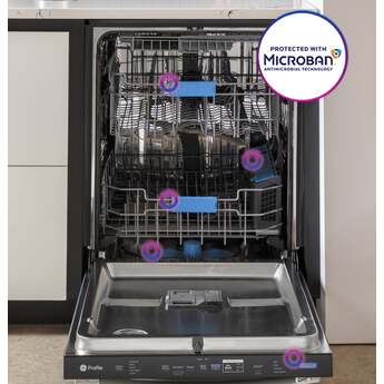 GE Profile 24 Inch Fully Integrated Smart Dishwasher Fingerprint Resistant Black Stainless Steel — thumbnail 12