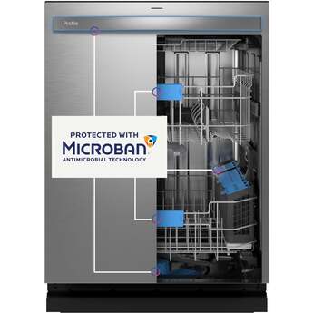 GE Profile 24 Inch Fully Integrated Smart Dishwasher Fingerprint Resistant Black Stainless Steel — thumbnail 35