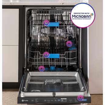 GE Profile 24 Inch Fully Integrated Smart Dishwasher Fingerprint Resistant Black Stainless Steel — thumbnail 8