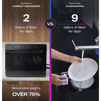GE PZF560HGWBB 22 Inch Compact Smart Dishwasher Black — thumbnail 16