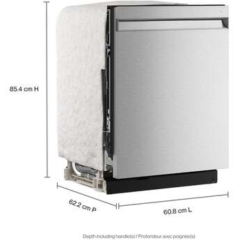 KitchenAid 24 Inch Fully Integrated Built-In Dishwasher with 16 Place Setting Capacity, 5 Wash Cycles, 50+ Total Wash Jets, 360° Max Jets™ Third Rack, 7.25 cu. ft. MaxTub, Advanced ProDry™ System, Automatic Door Open Dry System, and True Self-Cleaning Filtration: Stainless Steel — thumbnail 34