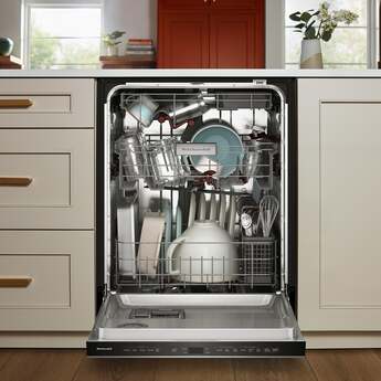 KitchenAid 24 Inch Built-In Dishwasher With Third Level Utensil Rack, 360 Degree Max Jets, Advanced ProDry, Ultra-Bright LED Lighting, 44 dB And Pocket Handle: Stainless Steel — thumbnail 10
