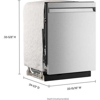 KitchenAid 24 Inch Built-In Dishwasher With Third Level Utensil Rack, 360 Degree Max Jets, Advanced ProDry, Ultra-Bright LED Lighting, 44 dB And Pocket Handle: Stainless Steel — thumbnail 18