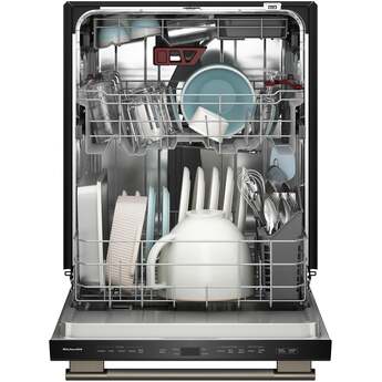 KitchenAid 24 Inch Built-In Dishwasher With Third Level Utensil Rack, 40+ Wash Jets, 41 dB And Bar Handle: Black Ore — thumbnail 28