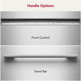 KitchenAid 24 Inch Built-In Dishwasher With Third Level Utensil Rack, 40+ Wash Jets, 41 dB And Bar Handle: Black Ore — thumbnail 7