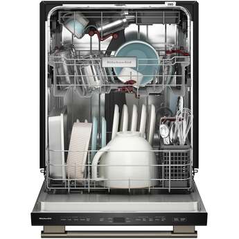 KitchenAid 24 Inch Built-In Dishwasher With Third Level Utensil Rack, 360 Degree Max Jets, ProDry And Bar Handle: Black Ore — thumbnail 3