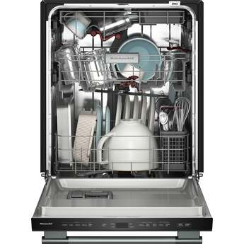 KitchenAid 24 Inch Built-In Dishwasher With Third Level Utensil Rack, 360 Degree Max Jets, ProDry And Bar Handle: Juniper — thumbnail 6