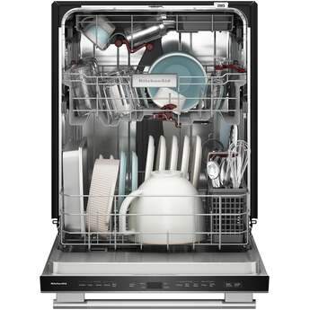 KitchenAid 24 Inch Built-In Dishwasher With Third Level Utensil Rack, 360 Degree Max Jets, ProDry And Bar Handle: Stainless Steel — thumbnail 28