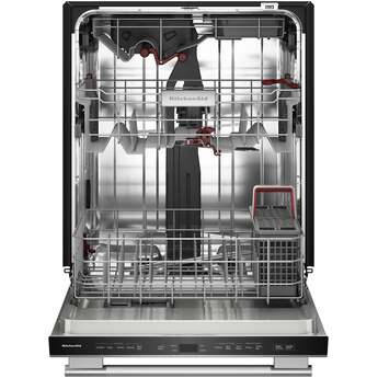 KitchenAid 24 Inch Built-In Dishwasher With Third Level Utensil Rack, 360 Degree Max Jets, ProDry And Bar Handle: Stainless Steel — thumbnail 3
