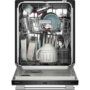 KitchenAid 24 Inch Built-In Dishwasher With Third Level Utensil Rack, 360 Degree Max Jets, Advanced ProDry, 44 dB And Bar Handle: Stainless Steel — thumbnail 23