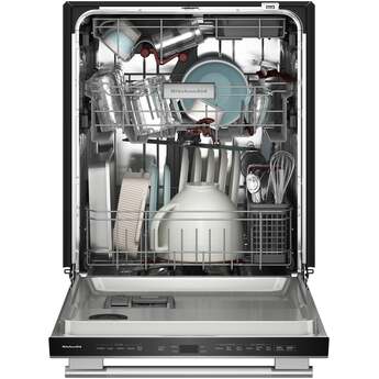 KitchenAid 24 Inch Built-In Dishwasher With Third Level Utensil Rack, 360 Degree Max Jets, Advanced ProDry, 44 dB And Bar Handle: Stainless Steel — thumbnail 29