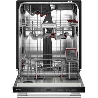 KitchenAid 24 Inch Built-In Dishwasher With Third Level Utensil Rack, 360 Degree Max Jets, Advanced ProDry, 44 dB And Bar Handle: Stainless Steel — thumbnail 3