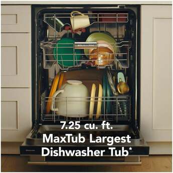 KitchenAid 24 Inch Built-In Dishwasher With Third Level Utensil Rack, 360 Degree Max Jets, Advanced ProDry, Ultra-Bright LED Lighting, 44 dB And Bar Handle: Black Ore — thumbnail 20