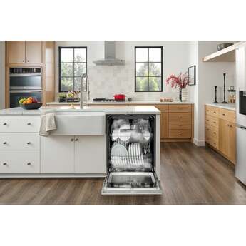 LG 24 Inch Flushfit Built-In Dishwasher With Top Controls, 2 Piece Pocket Handle, 46 Db, Smart Wi-Fi With Remote Start, Quadwash Pro,? Autovent Dry, Steamassist, Fixed 3rd Rack, Adjustable Middle Rack,? Floor Status Indicator Light, And Printproof?Finish: Stainless Steel — thumbnail 10