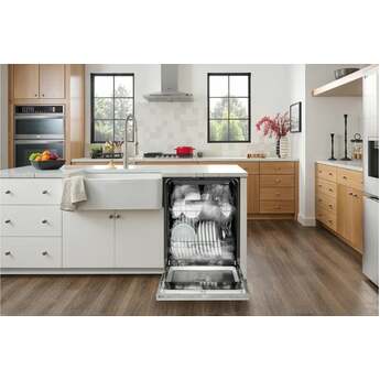LG 24 Inch Flushfit Built-In Dishwasher With Top Controls, 2 Piece Pocket Handle, 46 Db, Smart Wi-Fi With Remote Start, Quadwash Pro,? Autovent Dry, Steamassist, Fixed 3rd Rack, Adjustable Middle Rack,? Floor Status Indicator Light, And Printproof?Finish: Stainless Steel — thumbnail 20