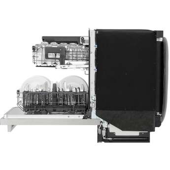 LG 24 Inch Built-In Dishwasher With FlushFit, 1HR Cycle, Top Control, Towel Bar Handle, 42 dB, Smart Wi-Fi With Remote Start, QuadWash Pro, Dynamic Heat Dry with AutoVent Dry, True Steam, Adjustable 3rd Rack, Middle with Glide Rails, Wheel Bearing in lower rack, LED Tub Light, Floor Status Indicator Light: Stainless Steel — thumbnail 44