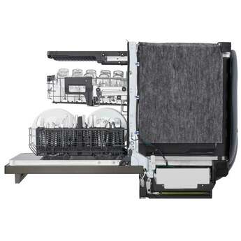 LG 24 Inch Built-In Dishwasher With Flushfit, 1Hr Cycle, Top Control, Towel Bar Handle, 46 Db, Smart Wi-Fi With Remote Start, Quadwash Pro, Dynamic Heat Dry With Autovent? Dry, Steam, Fixed 3rd Rack, Adjustable Middle Rack, Floor Status Indicator Light: Printproof Black Stainless Steel — thumbnail 26