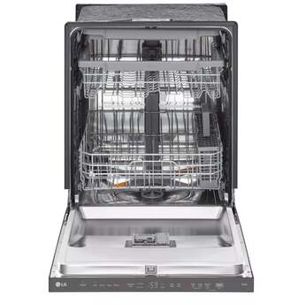 LG Top Control Dishwasher with Pocket handle, Hidden Count Down Timer, 46 dB, Smart Wi-Fi, QuadWash Pro, Dynamic Heat Dry,3rd Rack: Printproof Black Stainless Steel — thumbnail 5