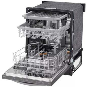 LG Top Control Wi-Fi Enabled Dishwasher with QuadWash Pro: Printproof Black Stainless Steel — thumbnail 16