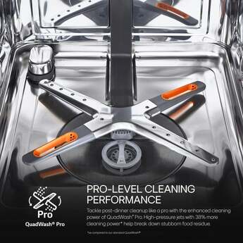 LG Top Control Smart Dishwasher with LG Designed Towel Bar, 1HR Cycle, 46 dB, Smart Wi-Fi, QuadWash Pro, Dynamic Heat Dry, 3rd Rack, Glide Rail, Wheel Bearing: Printproof Stainless Steel — thumbnail 11