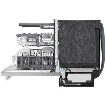 LG Top Control Smart Dishwasher with LG Designed Towel Bar, 1HR Cycle, 46 dB, Smart Wi-Fi, QuadWash Pro, Dynamic Heat Dry, 3rd Rack, Glide Rail, Wheel Bearing: Printproof Stainless Steel — thumbnail 14