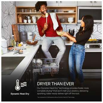 LG Top Control Smart Dishwasher with LG Designed Towel Bar, 1HR Cycle, 46 dB, Smart Wi-Fi, QuadWash Pro, Dynamic Heat Dry, 3rd Rack, Glide Rail, Wheel Bearing: Printproof Stainless Steel — thumbnail 20