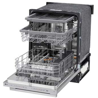 LG Top Control Smart Dishwasher with LG Designed Towel Bar, 1HR Cycle, 46 dB, Smart Wi-Fi, QuadWash Pro, Dynamic Heat Dry, 3rd Rack, Glide Rail, Wheel Bearing: Printproof Stainless Steel — thumbnail 23