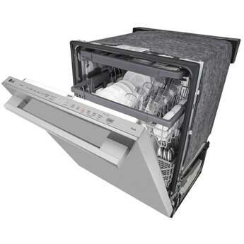 LG Top Control Smart Dishwasher with LG Designed Towel Bar, 1HR Cycle, 46 dB, Smart Wi-Fi, QuadWash Pro, Dynamic Heat Dry, 3rd Rack, Glide Rail, Wheel Bearing: Printproof Stainless Steel — thumbnail 26