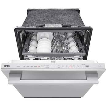 LG Top Control Smart Dishwasher with LG Designed Towel Bar, 1HR Cycle, 46 dB, Smart Wi-Fi, QuadWash Pro, Dynamic Heat Dry, 3rd Rack, Glide Rail, Wheel Bearing: Printproof Stainless Steel — thumbnail 31