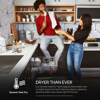 LG Top Control Smart Dishwasher with LG Designed Towel Bar, 1HR Cycle, 46 dB, Smart Wi-Fi, QuadWash Pro, Dynamic Heat Dry, 3rd Rack, Glide Rail, Wheel Bearing: Printproof Stainless Steel — thumbnail 7