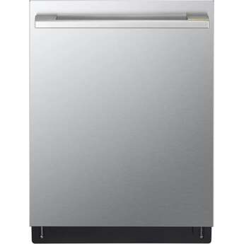 LG LG Signature Built-In 24 Inch Dishwasher With Back Panel Lighting, 38 Dba, Blast Zone, Adjustable 3rd Rack, And 1 Hour Wash And Dry: Stainless Steel
