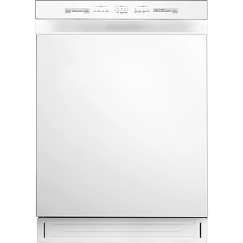 52 dBA Front Control Dishwasher with Interior Light - White
