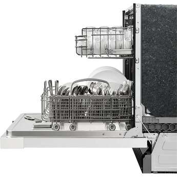 52 dBA Front Control Dishwasher with Interior Light - White — thumbnail 4