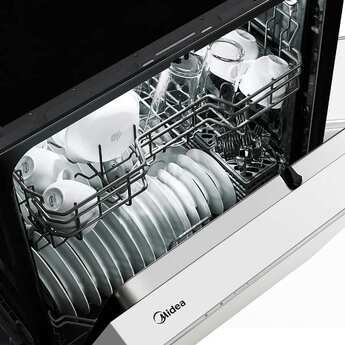 52 dBA Front Control Dishwasher with Interior Light - White — thumbnail 6