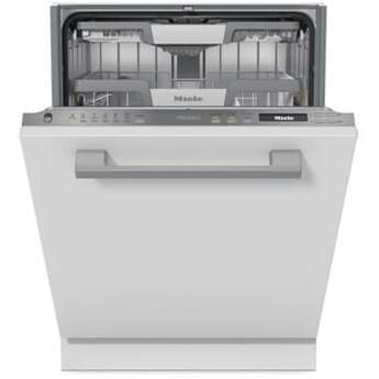 Miele 24 Inch Built-In Fully Integrated Smart Dishwasher with 16 Place Setting Capacity, 9 Programs, 3D MultiFlex Cutlery Tray, AutoDos, WifiConn@ct with Miele@home, Delayed Start, QuickIntenseWash, DirectSelect Controls, 42/40 dBA, EcoPower Technology, and ENERGY STAR Certified: Panel Ready