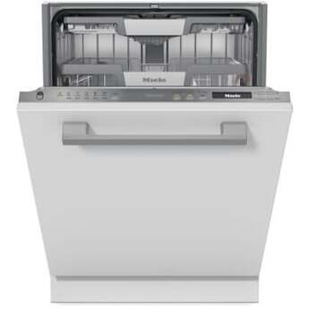 Miele 24 Inch Built-In Panel Ready Fully Integrated Smart Dishwasher with 16 Place Settings, 42 dBA, 9 Wash Programs, AutoDos with PowerDisk, WifiConnect, Quick Intense Wash, SaniWash, Delay Start, Direct Select Controls, Water Softener, ADA Compliant and Energy Star Certified: Panel Ready