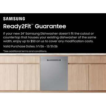 Samsung 24 Inch Built-In Dishwasher With 15 Place Settings, Automatic Door Release And Energy Star Certified: Stainless Steel — thumbnail 4