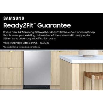 Samsung 24 Inch Fully Integrated Smart Dishwasher with 16 Place Settings Capacity, 38 dBA, 10 Wash Cycles, 7 Wash Options, StormWash+™, Express 60 Cycle, AutoRelease™ Door, Leak Sensor, Child Lock, and ENERGY STAR® Certified: Stainless Steel — thumbnail 11
