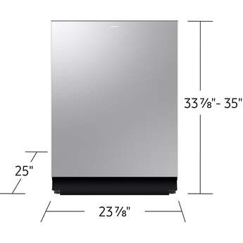 Samsung 24 Inch Fully Integrated Smart Dishwasher with 16 Place Settings Capacity, 38 dBA, 10 Wash Cycles, 7 Wash Options, StormWash+™, Express 60 Cycle, AutoRelease™ Door, Leak Sensor, Child Lock, and ENERGY STAR® Certified: Stainless Steel — thumbnail 5