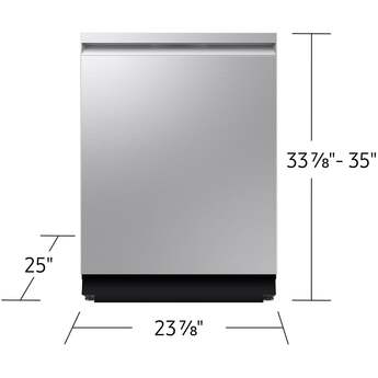Samsung 24 Inch Fully Integrated Smart Dishwasher with 16 Place Settings Capacity, 38 dBA, 10 Wash Cycles, 7 Wash Options, StormWash+™, Express 60 Cycle, AutoRelease™ Door, Leak Sensor, Child Lock, and ENERGY STAR® Certified: Stainless Steel — thumbnail 3