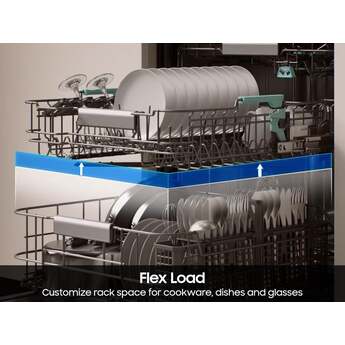 Samsung 24 Inch Built-In Dishwasher: Matte Black Steel — thumbnail 16