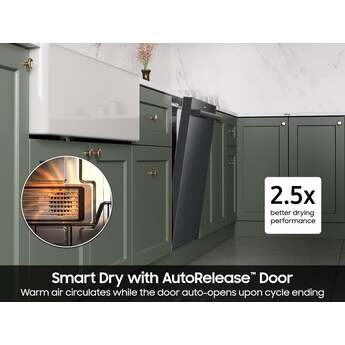 Samsung 24 Inch Built-In Dishwasher: Matte Black Steel — thumbnail 17