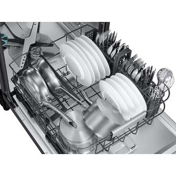 Samsung 24 Inch Built-In Dishwasher: Matte Black Steel — thumbnail 2