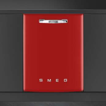 Smeg STU2FABRD2 50s Retro Style Series 24 Inch Red Built-In Fully Integrated Dishwasher — thumbnail 12